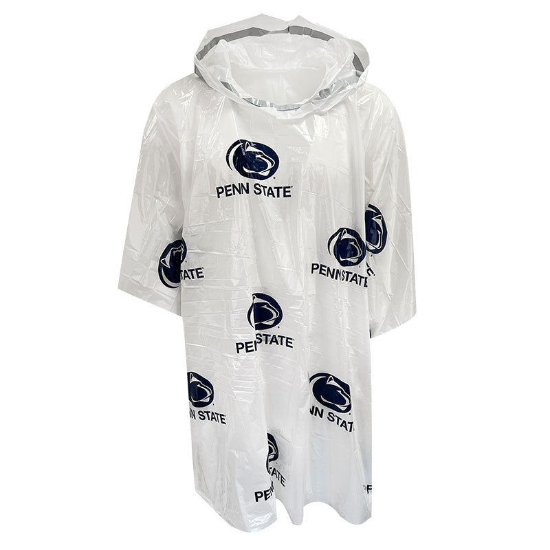 Lightweight Adult White Rain Poncho Lion's Pride - Main Image