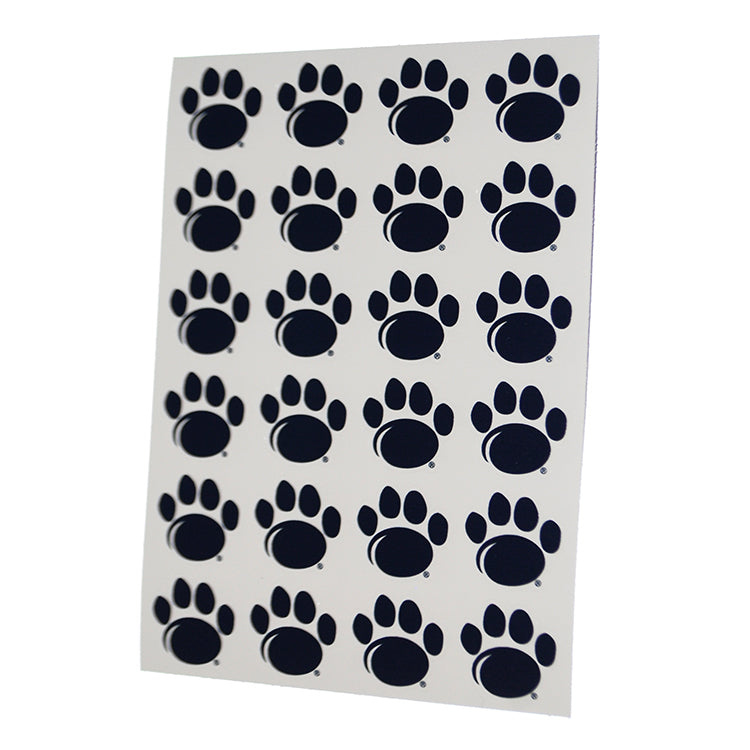 24 Count PSU Paw Print Sticker Sheet