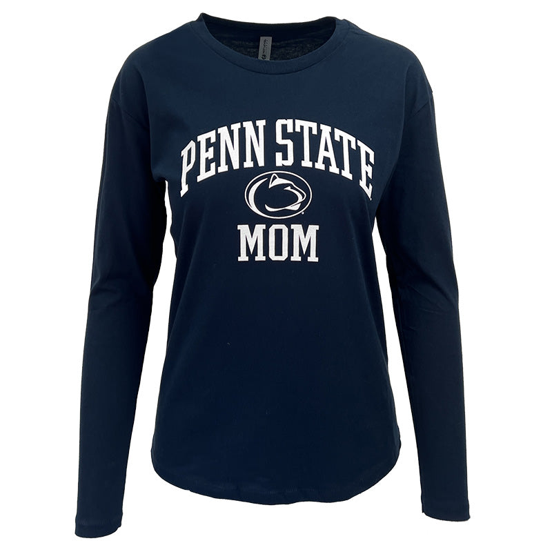 Ladies Penn State Mom Long Sleeve T Shirt Lion s Pride