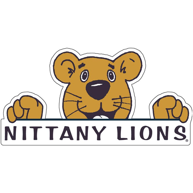 6" Peeking Nittany Lion Decal