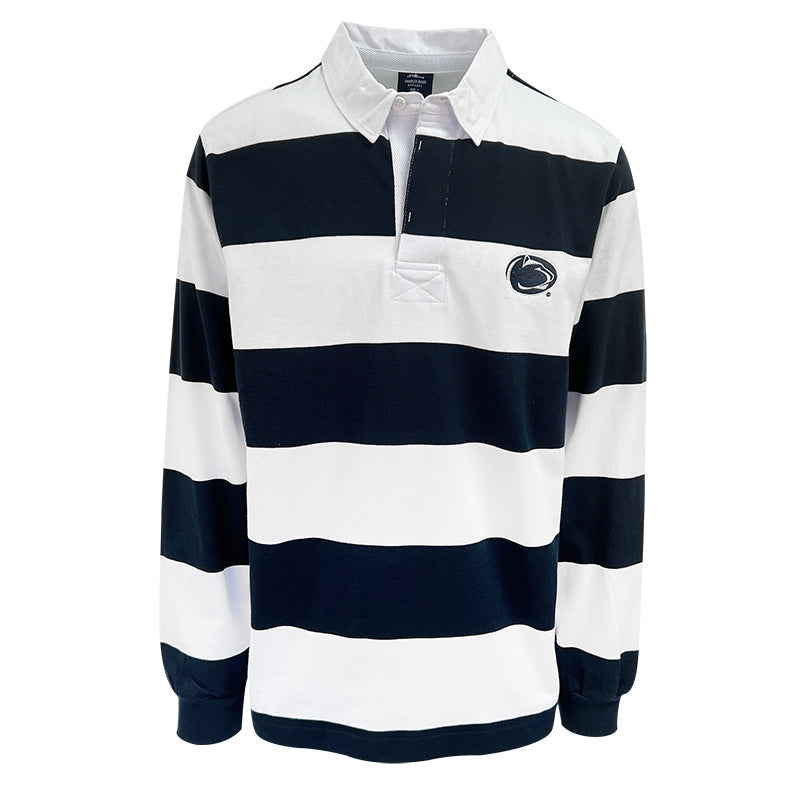 Charles River Adult Classic Rugby Shirt Navy White S