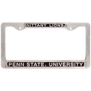 Pewter Nittany Lions License Plate Frame