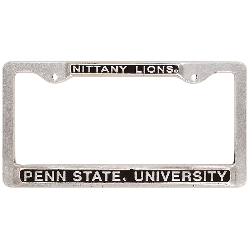 Pewter Nittany Lions License Plate Frame