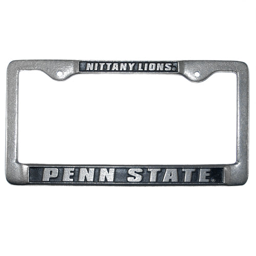 Pewter Penn State License Frame