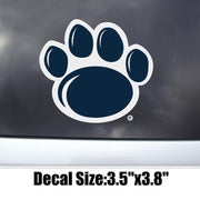 3.5" Nittany Lion Paw Print Decal Sticker