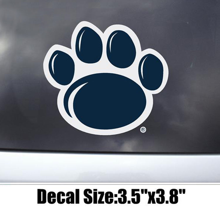 3.5" Nittany Lion Paw Print Decal Sticker