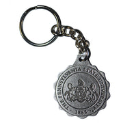 Antique Pewter Penn State Seal Key Chain