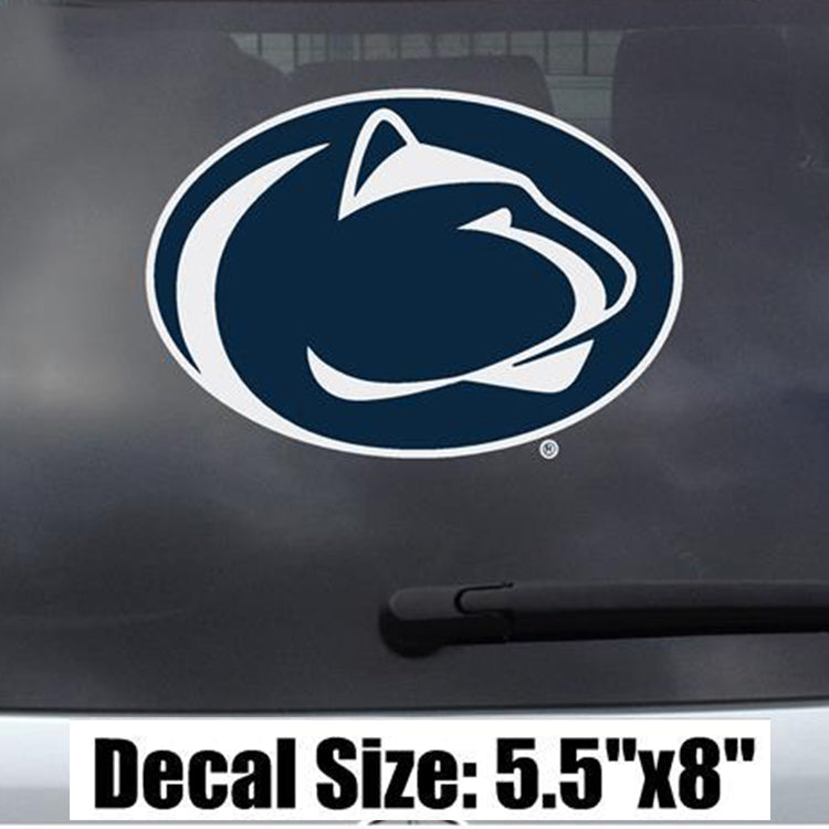 Large Navy Lion Head Logo Decal