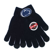 Logo Fit Penn State Texting Knit Gloves-Medium