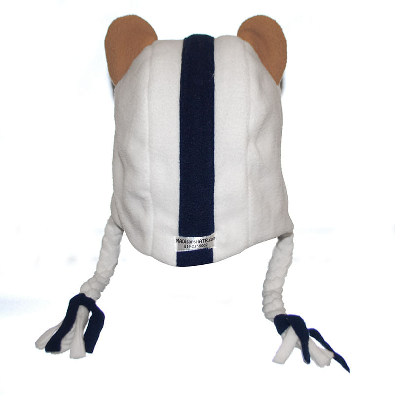 Nittany Lion Ear Hat with Braids