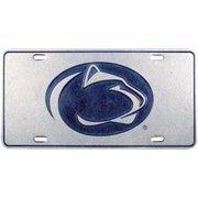 Pewter Navy Lion Logo License Plate