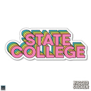 State College Rugged Sticker