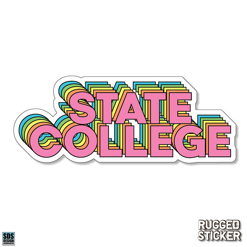 State College Rugged Sticker