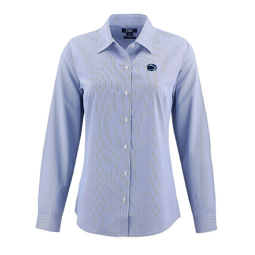 Cutter & Buck Ladies Skyline Pinstripe Dress Shirt
