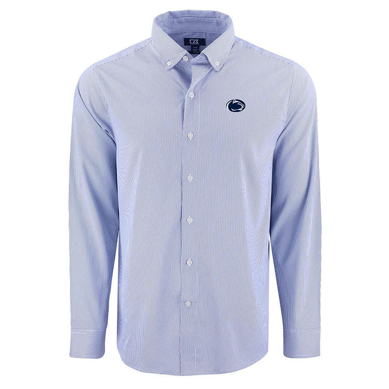 Cutter & Buck Skyline Pinstripe Long Sleeve Dress Shirt