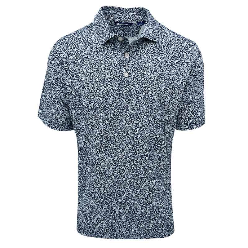 Sale - Cutter & Buck Pike Floral Print Sleeve Logo Polo