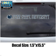 15.5" Penn State University Decal Sticker