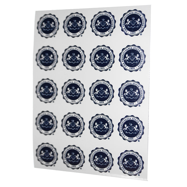 20 Count Penn State Seal Sticker Sheet