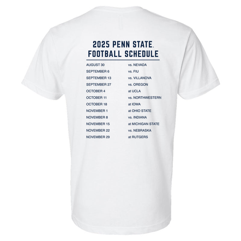 Sale - Penn State Football 2025 Schedule T-Shirt