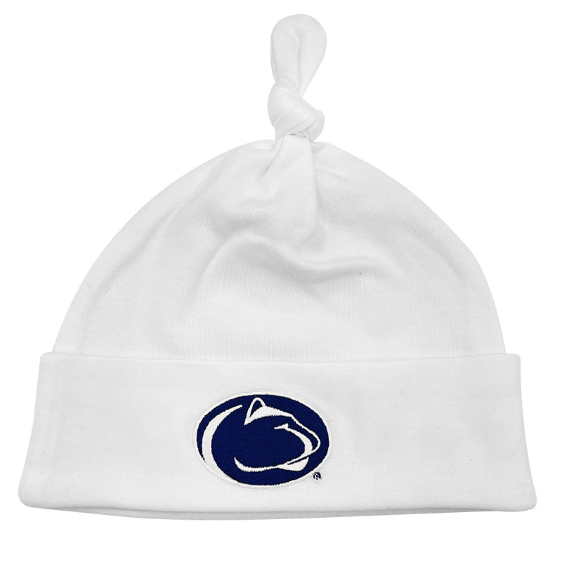 Infant Cuff Knot-Top Knit Beanie Hat