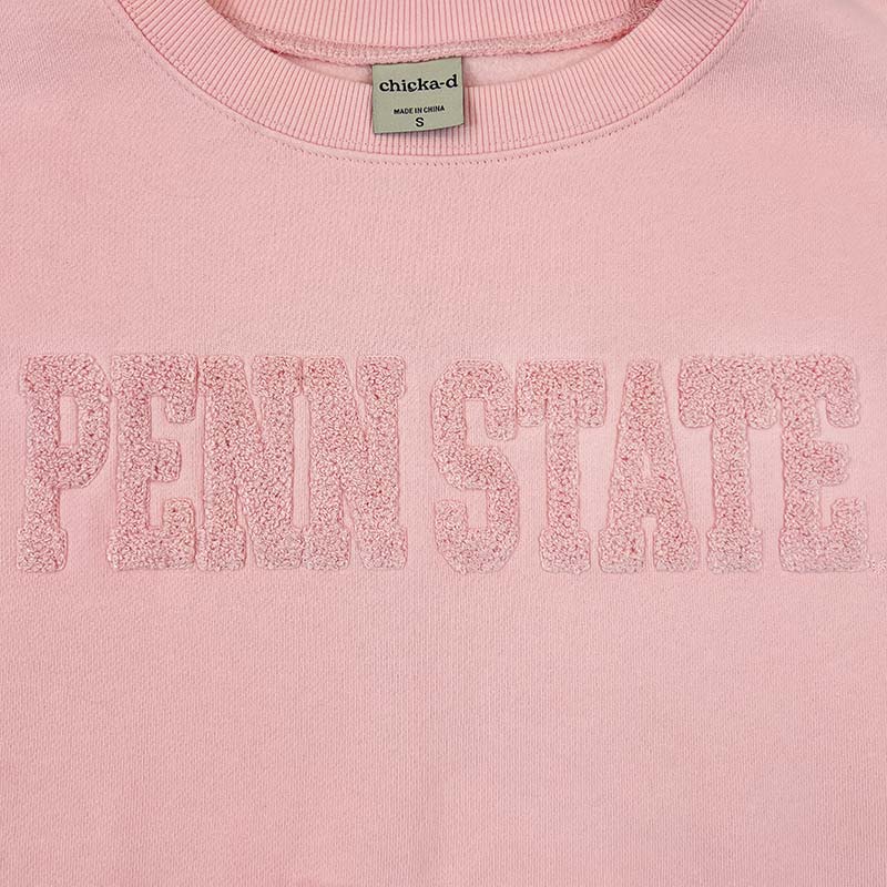 Sale - Chicka-D Ladies Pink Chenille Crew