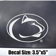 5" White Nittany Lion Head Logo Decal Sticker