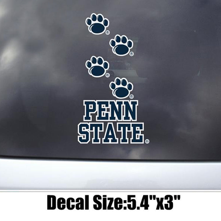 5.5" Paws Over Penn State Decal Sticker