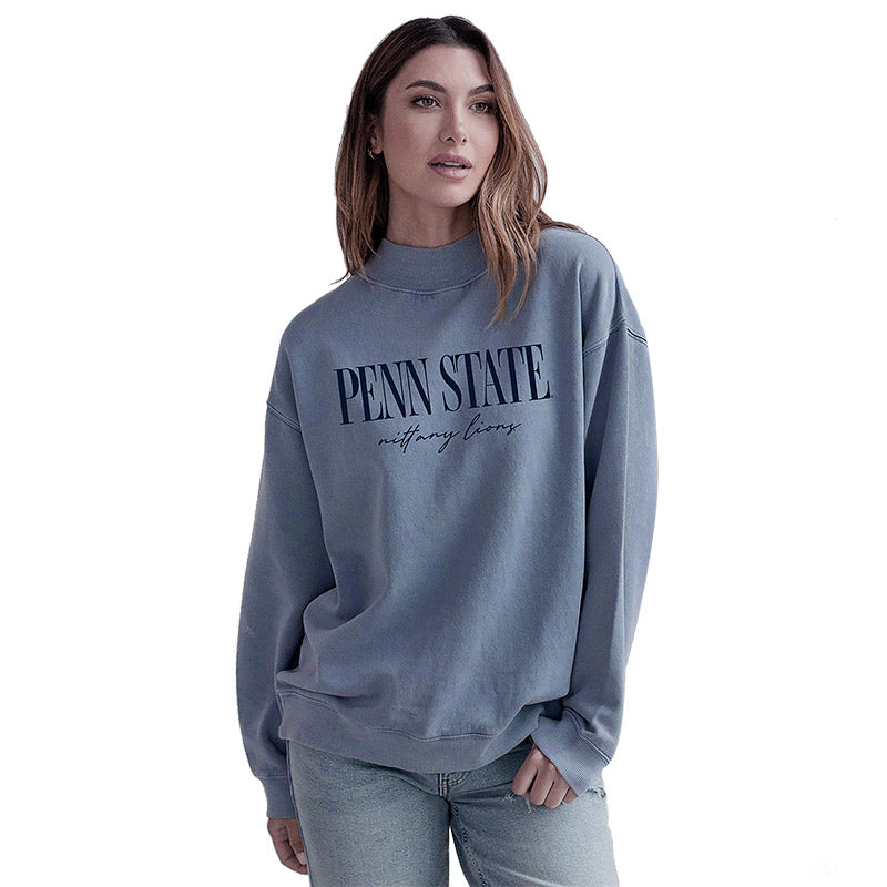 Chicka-D Ladies Mock Neck Crew