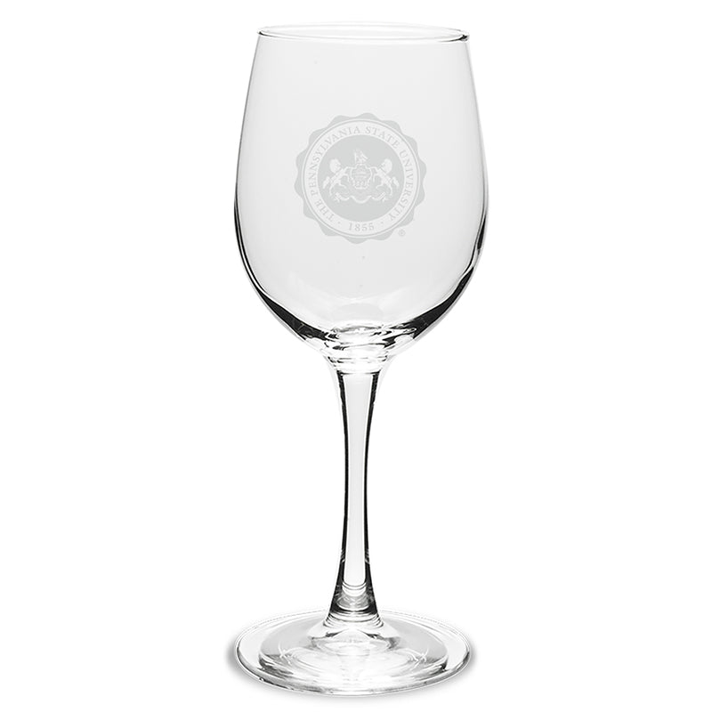 Lions Pride Penn State Seal Wine Glass