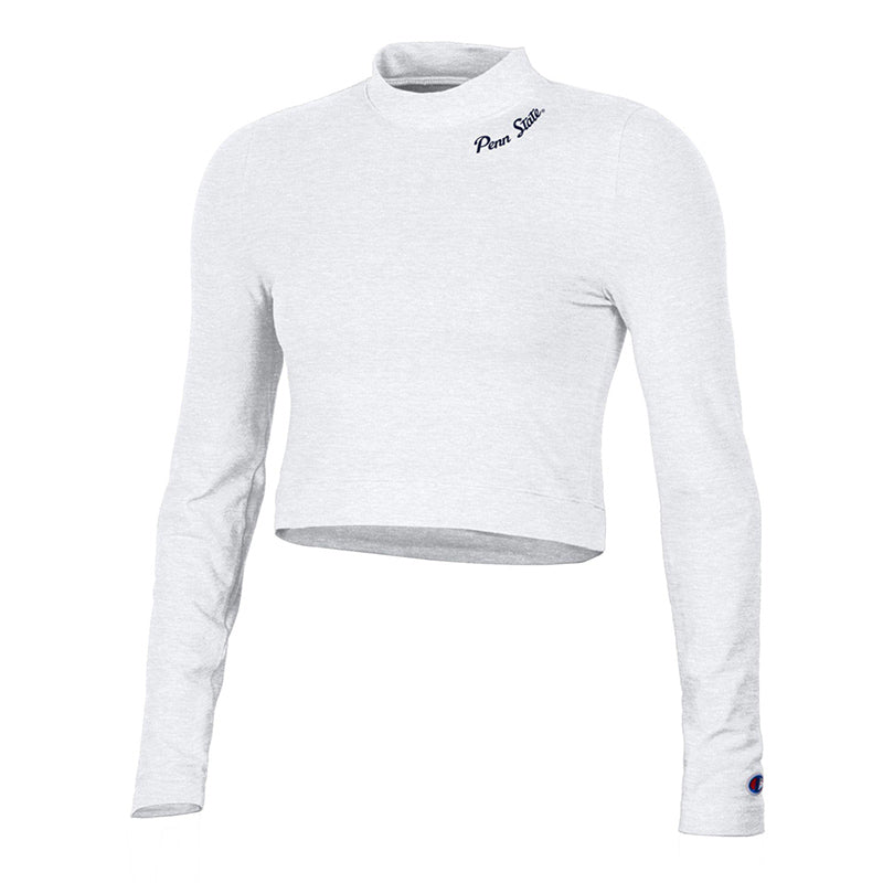 Sale - Champion Ladies Long Sleeve Mock Crop Top