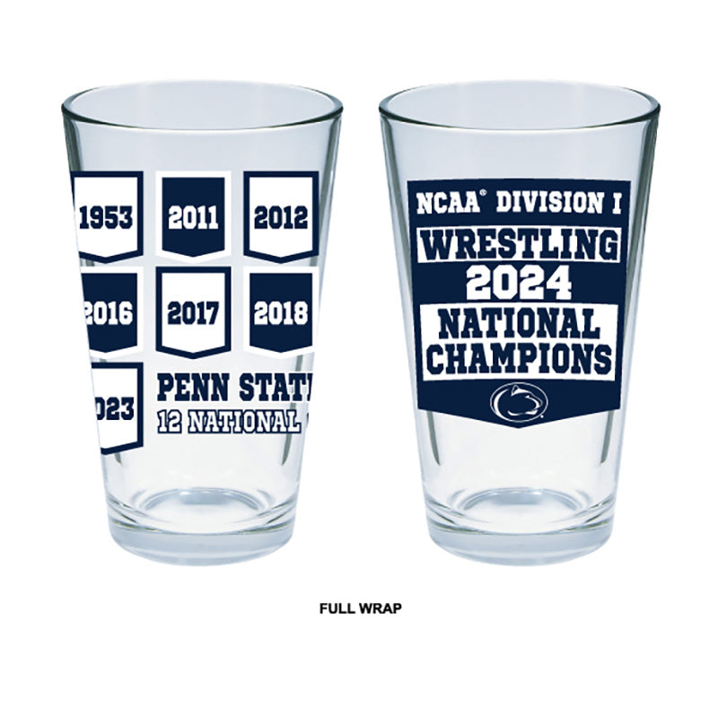 Lions Pride PSU Wrestling Pint Glass