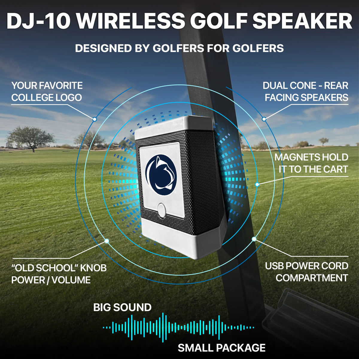Sale - PSU Magnetic Wireless Golf and Tailgate Speaker