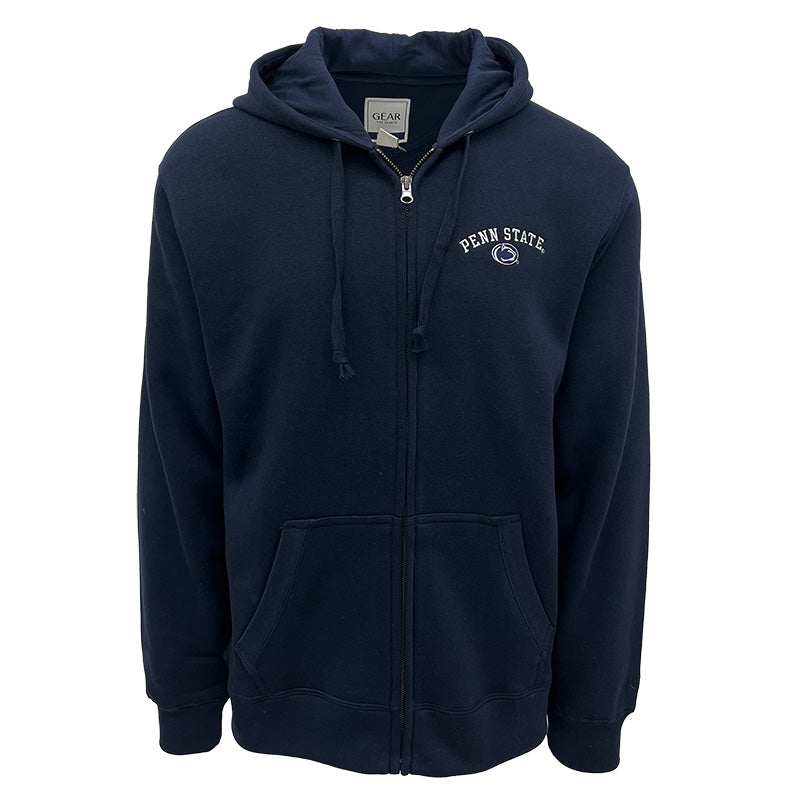 Big Cotton Embroidered Full Zip Hoodie