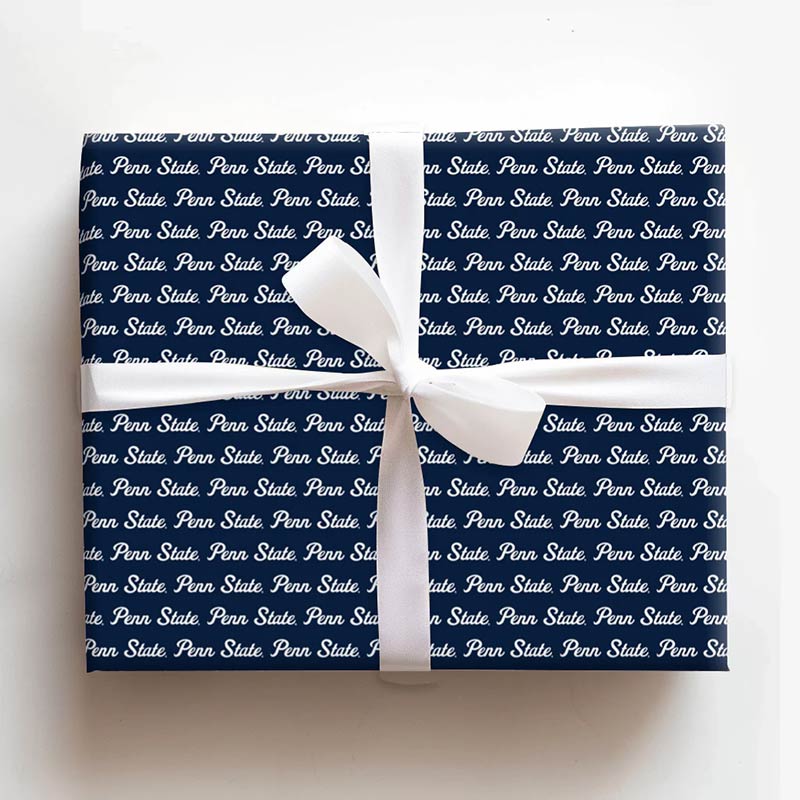 Script Penn State Penn State Script Rolled Gift Wrap | Lion's Pride