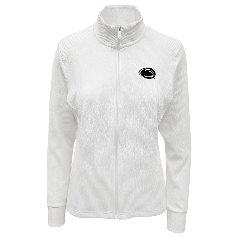 adidas Ladies Textured Full Zip Performance Jacket
