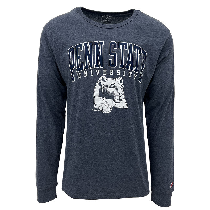 Sale - League Tri Blend Penn State University Statue Long Sleeve T-Shirt