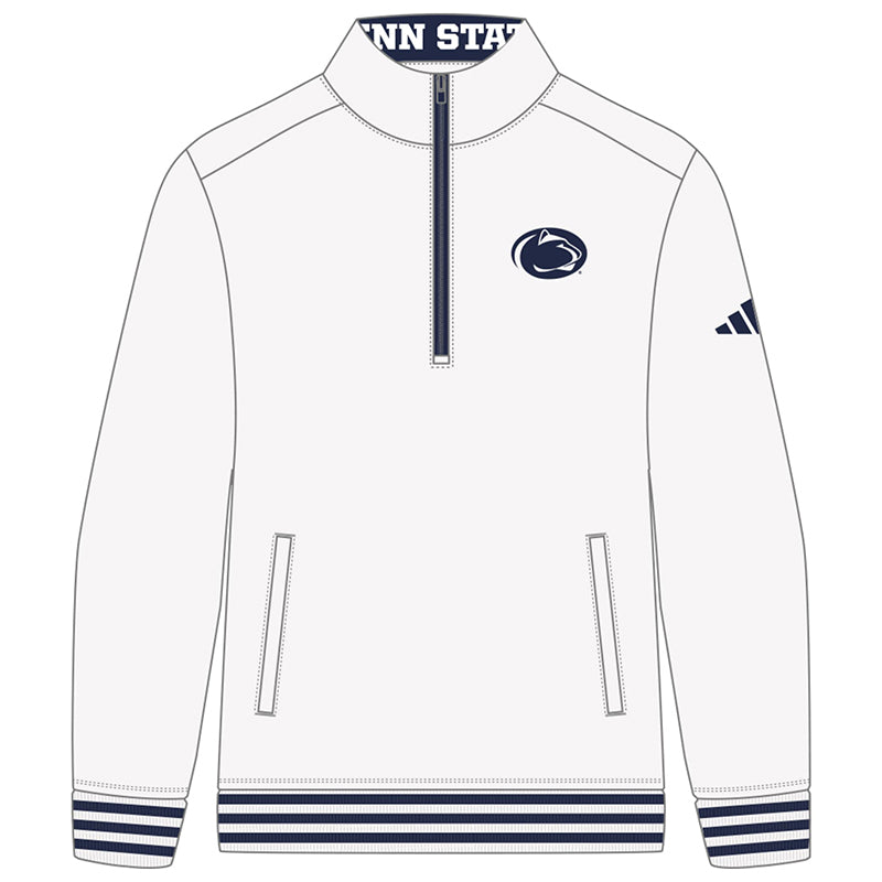 adidas Woven Stripe Cuff 1/4 Zip Top