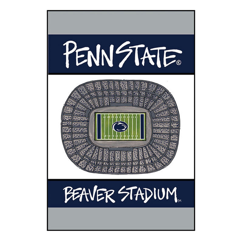 Magnolia Go Nittany Lions Stripe Garden Flag - Thumbnail 2