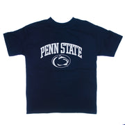 Navy Penn State over Nittany Lion Head Youth T-Shirt