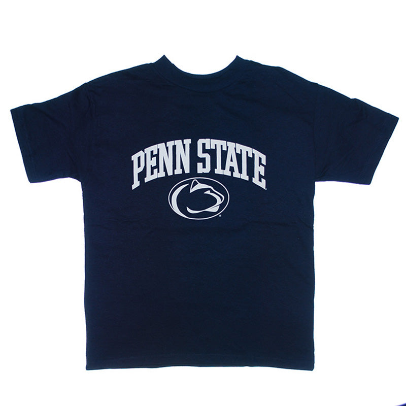 Navy Penn State over Nittany Lion Head Youth T-Shirt