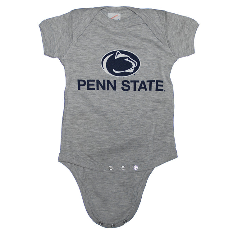 Nittany Lion Over Penn State Gray Infant Creeper/ Onesie