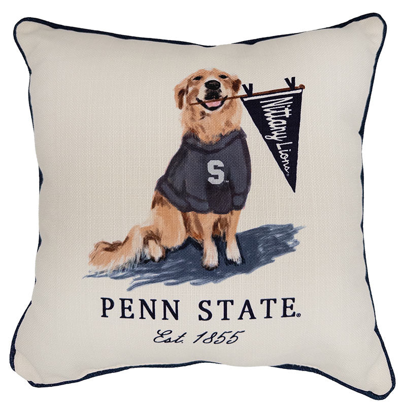 Penn State Dog Logo Accent Pillow