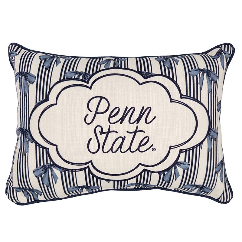 Penn State Bow Pattern Pillow