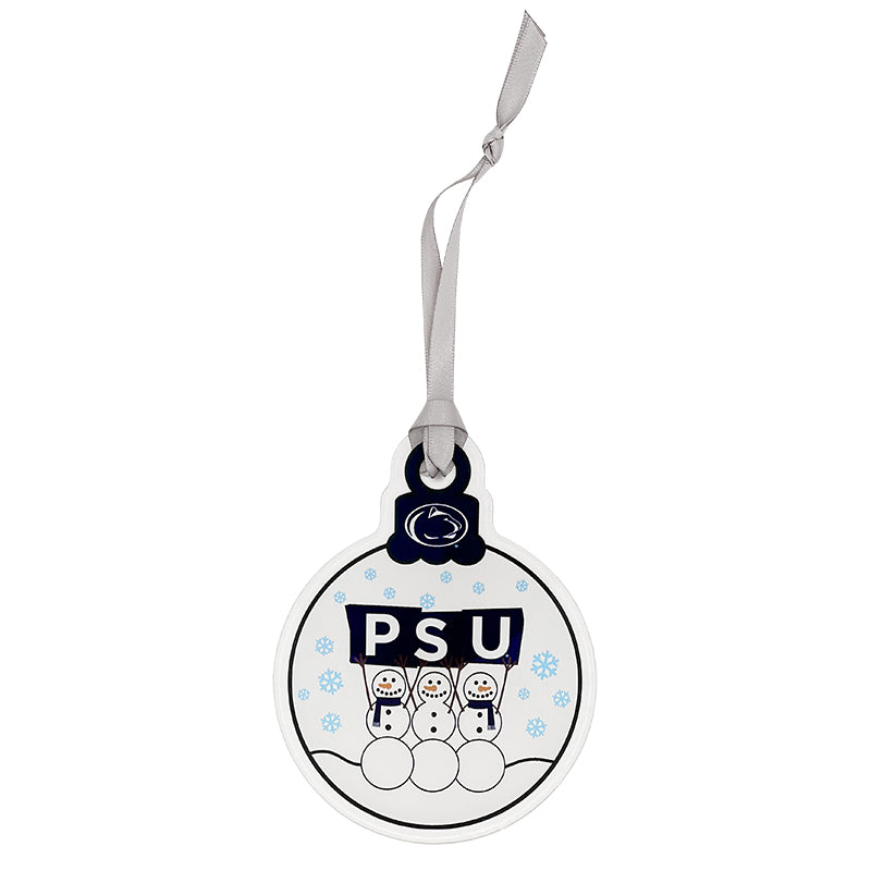 PSU Sign Snowman Ornament