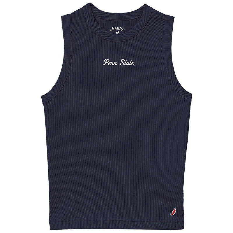 League Ladies Retro Ribbed Tank Top