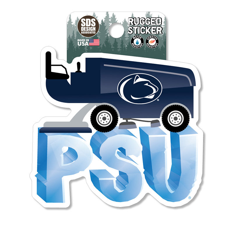 Penn State Zamboni Hockey Rugged Sticker