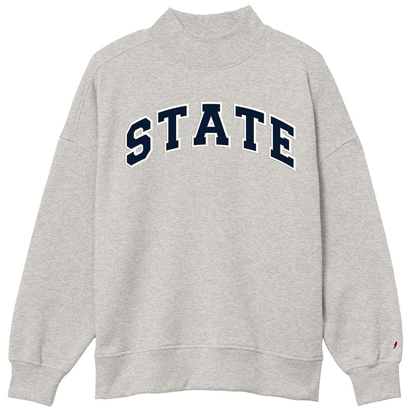 League Ladies Mock Neck STATE Crew