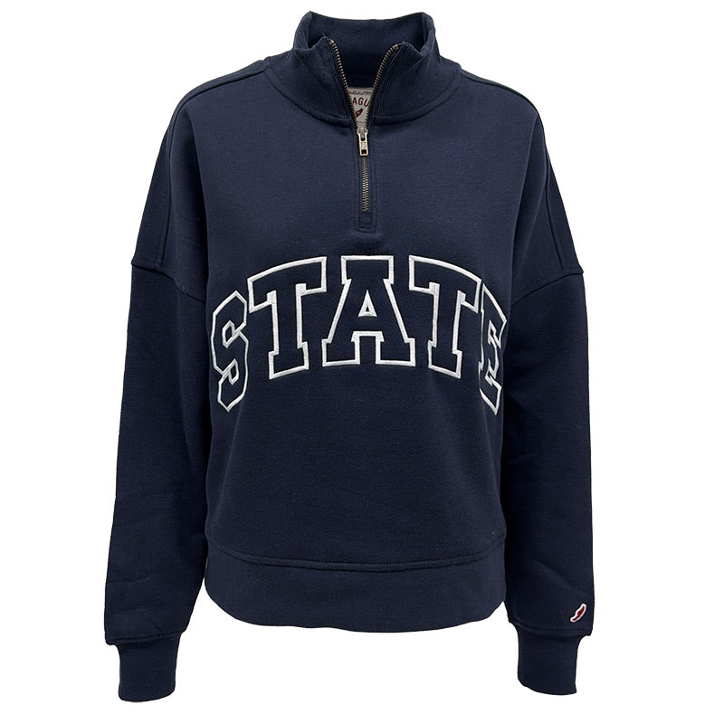 League Ladies Diana State 1/4 Zip Mock
