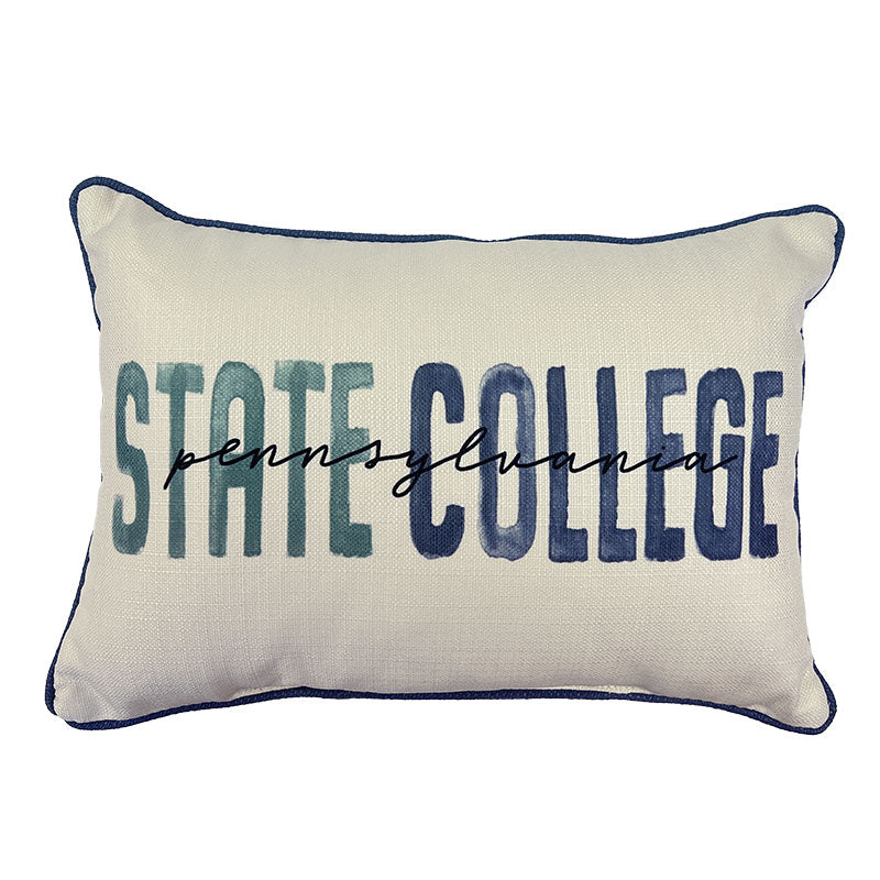Blue Tones State College, PA Pillow