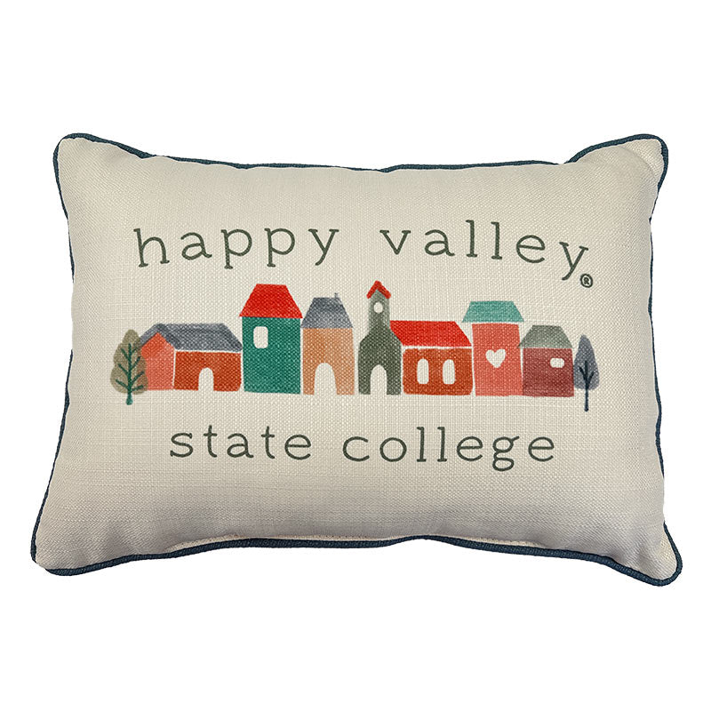 Charming Town Happy Valley State College Pillow